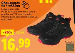 Lidl Chaussures de trekking offre