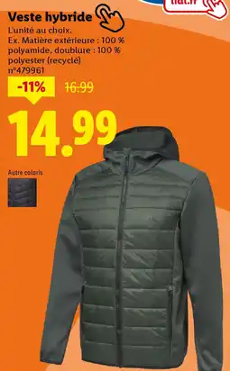 Lidl Veste hybride offre