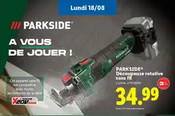 Lidl Parkside découpeuse rotative sans fil offre