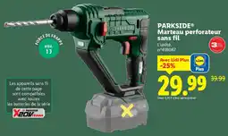 Lidl Parkside marteau perforateur sans fil offre