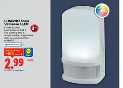 Lidl Livarno home veilleuse à LED offre