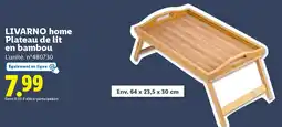 Lidl Livarno home plateau de lit en bambou offre