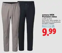 Lidl Esmara men pantalon chino offre