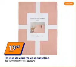 Action Housse de couette en mousseline offre
