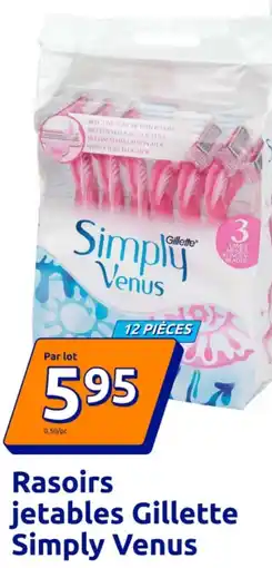 Action Rasoirs jetables Gillette Simply Venus offre