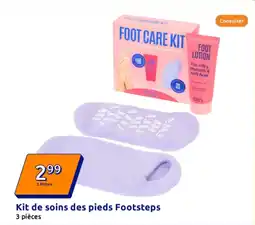Action Kit de soins des pieds Footsteps offre