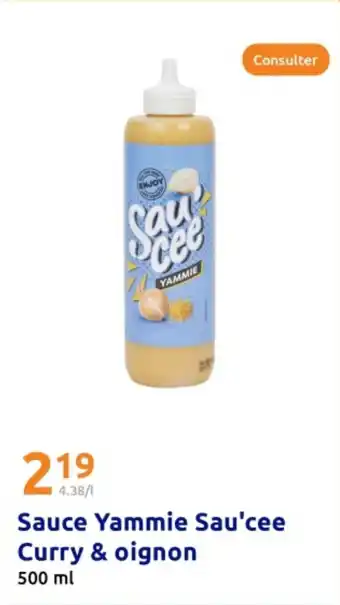 Action Sauce Yammie Sau'cee Curry & oignon offre