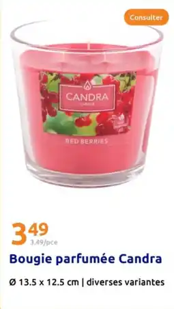 Action Bougie parfumée Candra offre