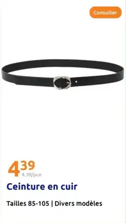 Action Ceinture en cuir offre