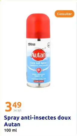 Action Spray anti-insectes doux Autan offre