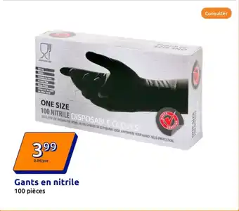 Action Gants en nitrile offre