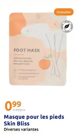 Action Masque pour les pieds Skin Bliss offre