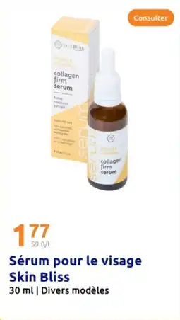 Action Sérum pour le visage Skin Bliss offre