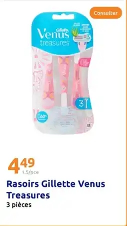 Action Rasoirs Gillette Venus Treasures offre