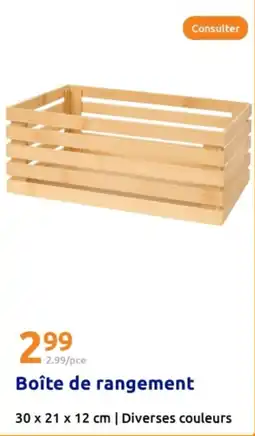 Action Boîte de rangement offre