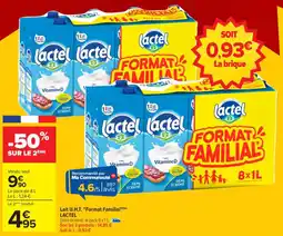 Carrefour Lait u.h.t. "format familial" lactel offre
