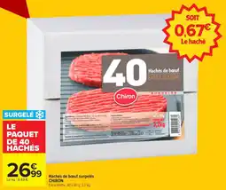 Carrefour Hachés de bœuf surgelés chiron offre