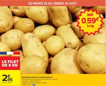 Carrefour Pommes de terre de consommation offre