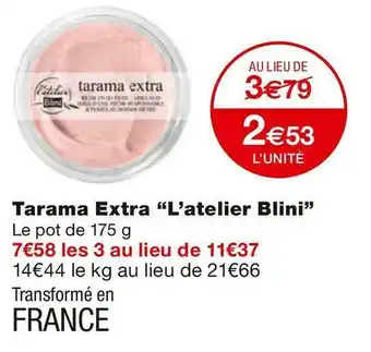 L’atelier blini tarama extra