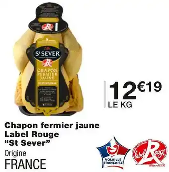Monoprix St sever chapon fermier jaune label rouge offre