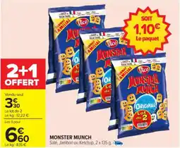 Carrefour Monster munch offre