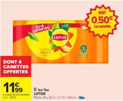 Carrefour Ice tea lipton offre