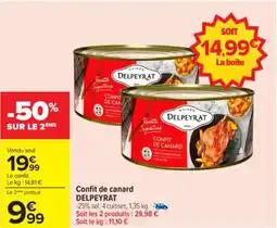 Carrefour Confit de canard delpeyrat offre