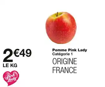 Monoprix Pink lady pomme offre