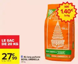 Carrefour Riz long parfumé royal umbrella offre
