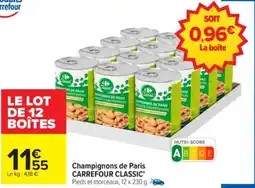 Carrefour Champignons de paris carrefour classic' offre