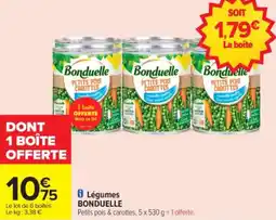 Carrefour Légumes bonduelle offre