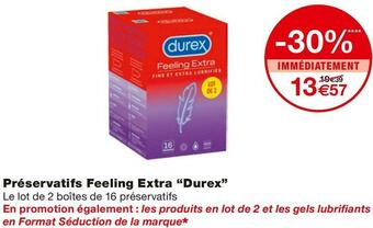 Monoprix Durex préservatifs feeling extra offre