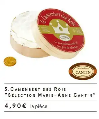 Monoprix Sélection marie-anne cantin camembert des rois offre