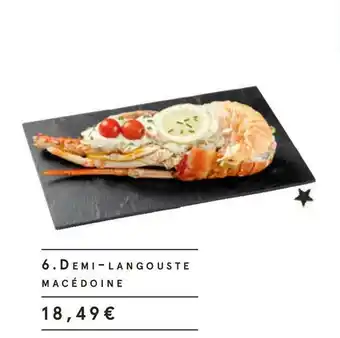 Demi-langouste macédoine
