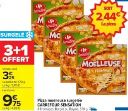 Carrefour Pizza moelleuse surgelée carrefour sensation offre