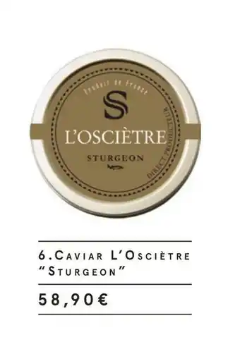 Monoprix Sturgeon caviar l’osciètre offre