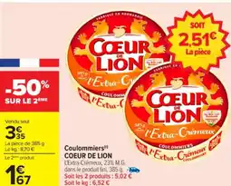 Carrefour Coulommiers coeur de lion offre