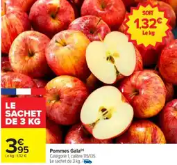 Carrefour Pommes Gala offre