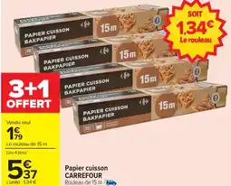 Carrefour Papier cuisson carrefour offre