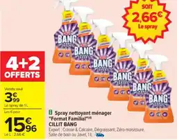 Carrefour Spray nettoyant ménager "Format Familial" CILLIT BANG offre