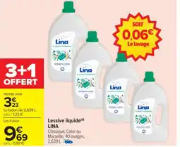 Carrefour Lessive liquide lina offre