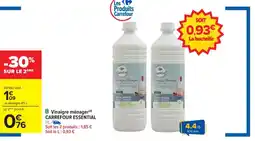 Carrefour 8 vinaigre ménager carrefour essential offre