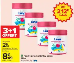 Carrefour Poudre détachante oxy-action lina offre