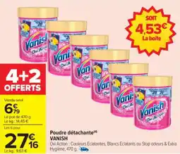 Carrefour Poudre détachante vanish offre
