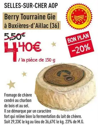 Frais d'ici Berry tourraine gie selles-sur-cher aop offre