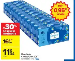 Carrefour Mouchoirs carrefour soft offre