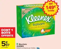 Carrefour Mouchoirs kleenex offre