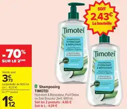 Carrefour Shampooing timotei offre