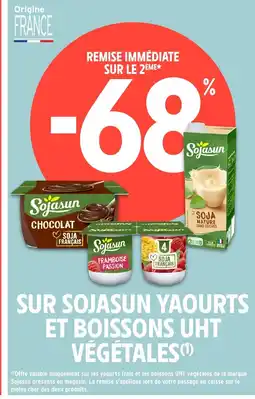 Intermarché Hyper Sur sojasun yaourts et boissons uht végétales offre