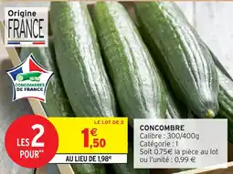 Intermarché Hyper Concombre offre